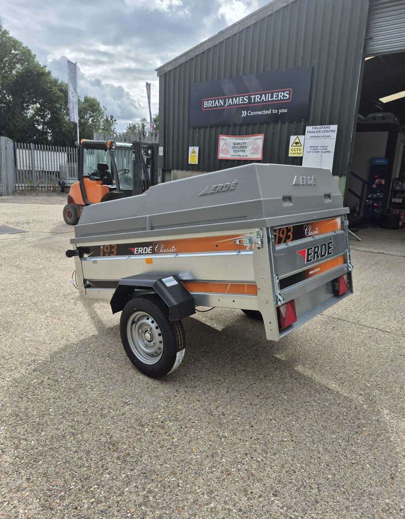 Fully Built Erde 193  Trailer 185cm x 115cm  With Lockable ABS Hard Top Lid