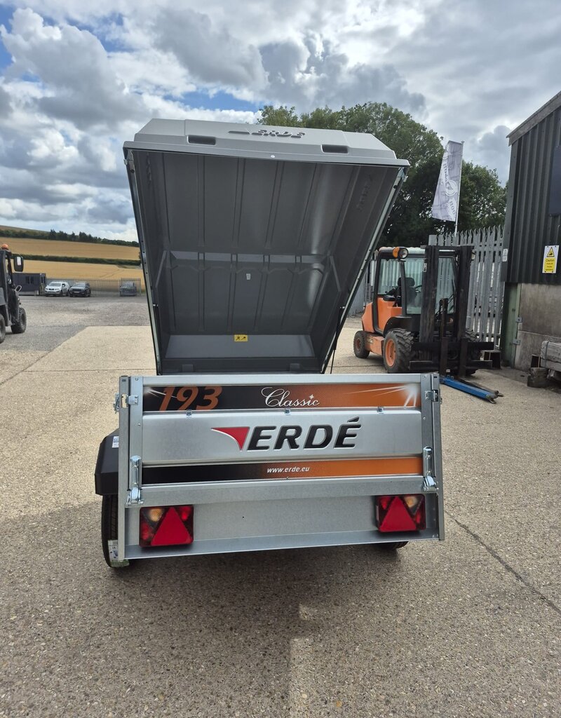 Fully Built Erde 193  Trailer 185cm x 115cm  With Lockable ABS Hard Top Lid
