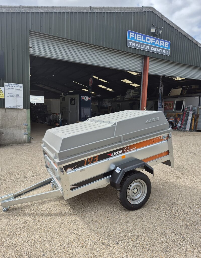 Fully Built Erde 193  Trailer 185cm x 115cm  With Lockable ABS Hard Top Lid