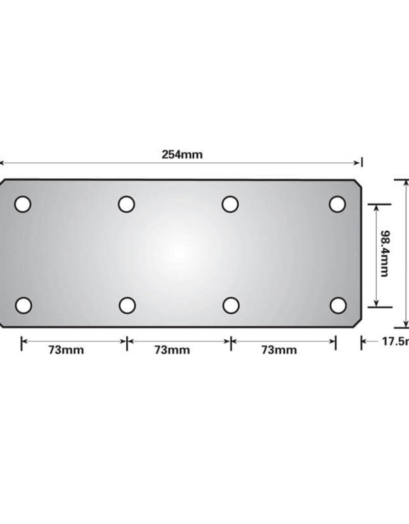 Trailer Suspension 8 Hole Large Mounting Plate | Fieldfare Trailer Centre