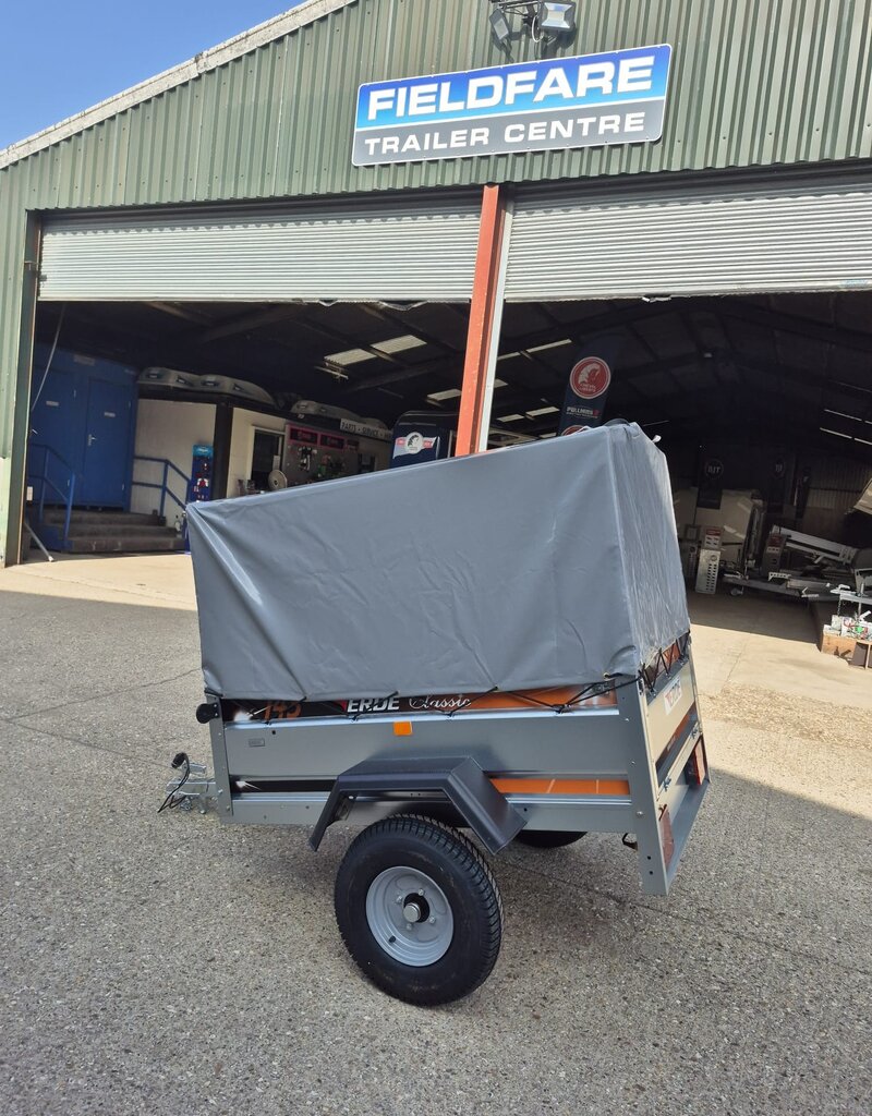 Erde 143 Camping Light utility luggage trailer with High Cover & Frame 60cm