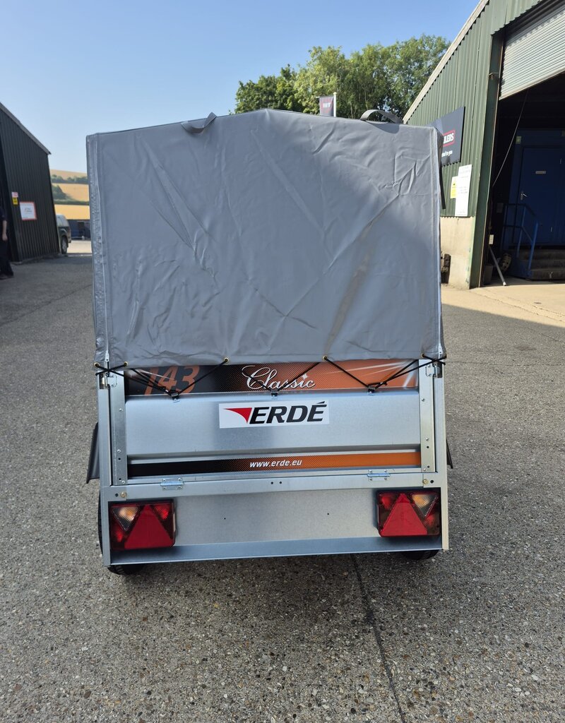 Erde 143 Camping Light utility luggage trailer with High Cover & Frame 60cm