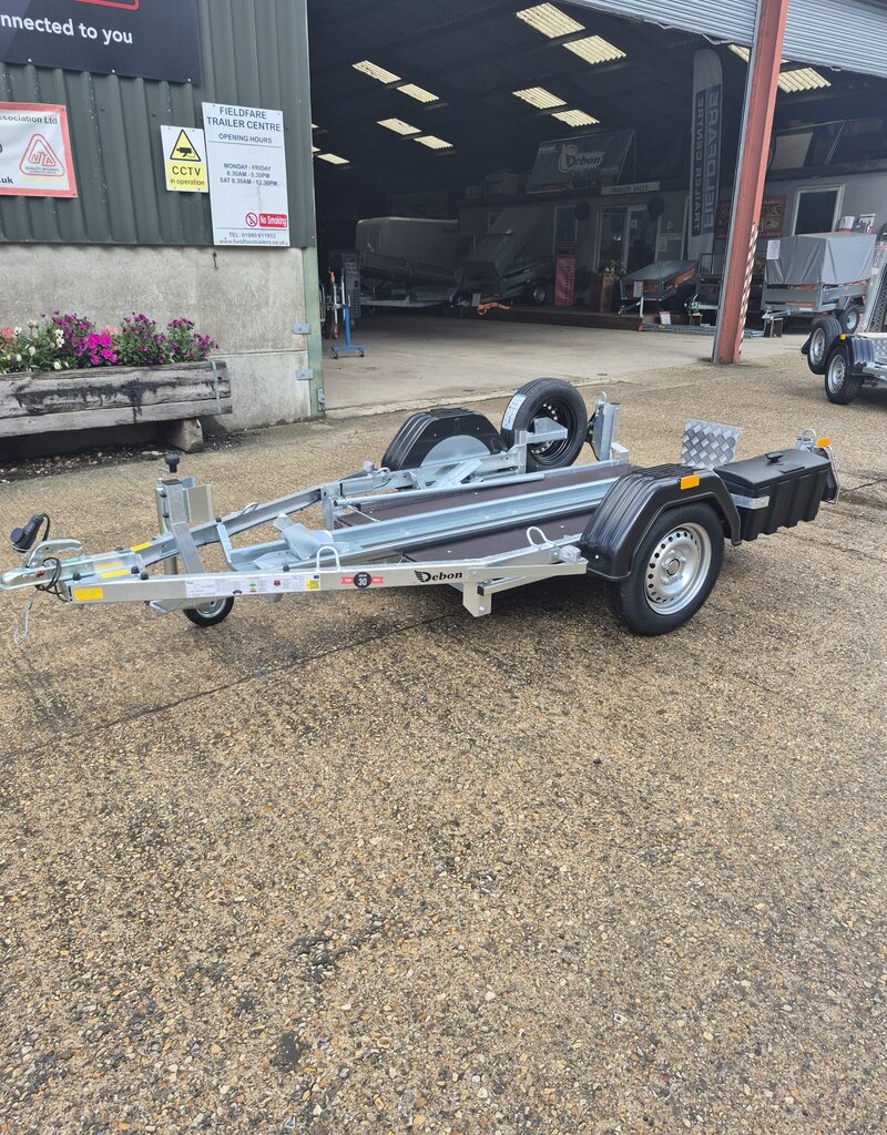 Debon Debon Moto1 Single Tilt Bed Motorcycle Trailer 600kg GVW 427kg Payload