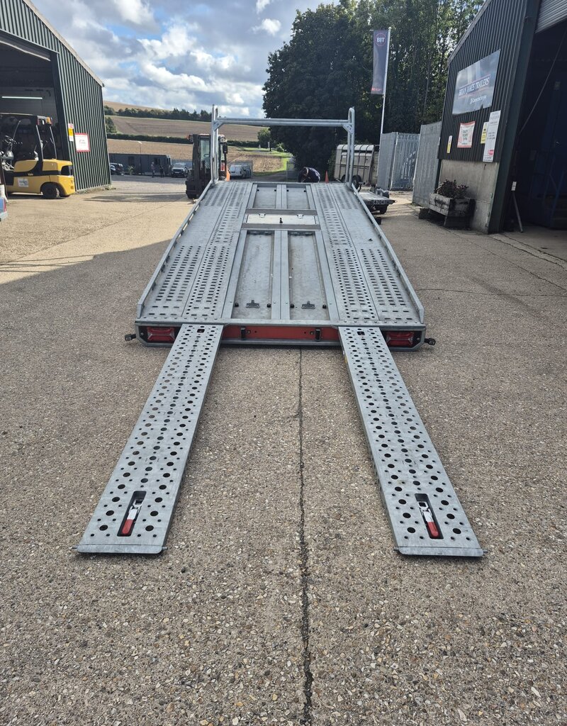 2023 Brian James T Transporter 5.5m x 2.2m Twin Axle 3500kg GVW Tyre Rack & tilt Bed