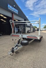 2023 Brian James T Transporter 5.5m x 2.2m Twin Axle 3500kg GVW Tyre Rack & tilt Bed