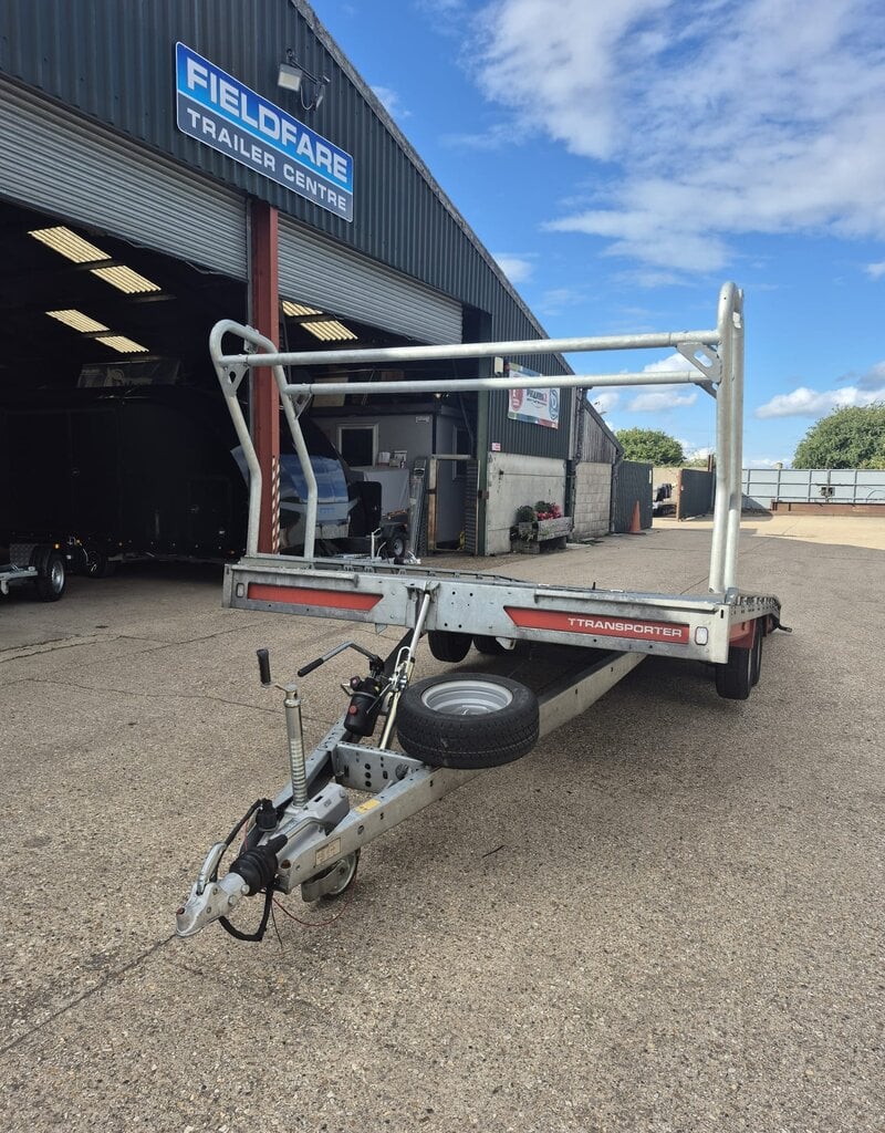 2023 Brian James T Transporter 5.5m x 2.2m Twin Axle 3500kg GVW Tyre Rack & tilt Bed