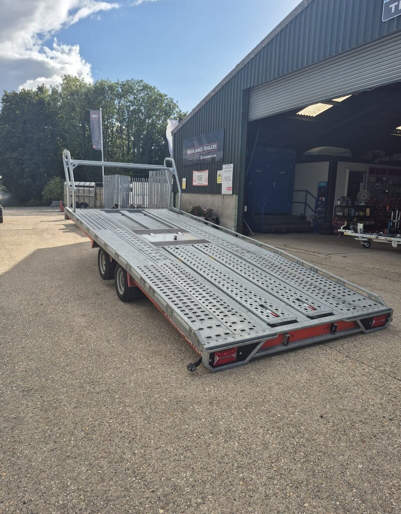2023 Brian James T Transporter 5.5m x 2.2m Twin Axle 3500kg GVW Tyre Rack & tilt Bed