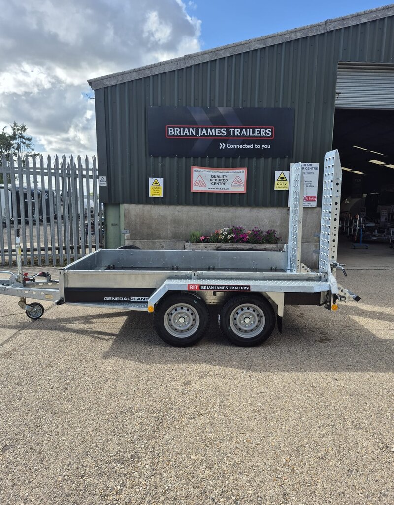 Brian James General Plant 551 - 2.7m x 1.6m, 2700kg, 2 Axle, 13" Wheels - Adjustable Ramps