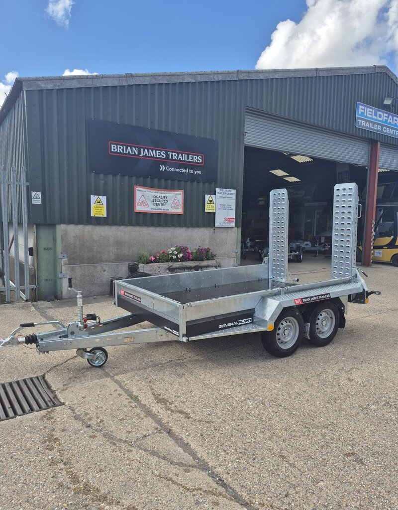 Brian James General Plant 551 - 2.7m x 1.6m, 2700kg, 2 Axle, 13" Wheels - Adjustable Ramps