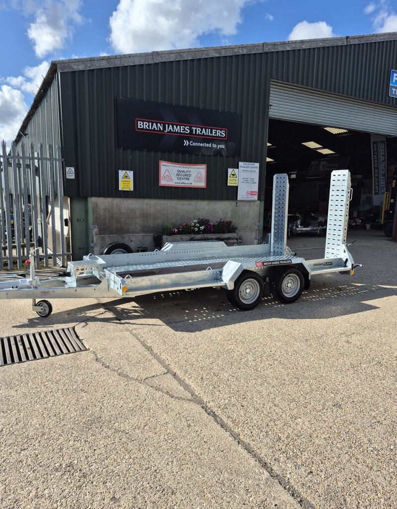 Brian James 543-3717-35-2-12 Digger Plant 2 3.7 x 1.7 3500kg GVW  - Adjustable Ramps