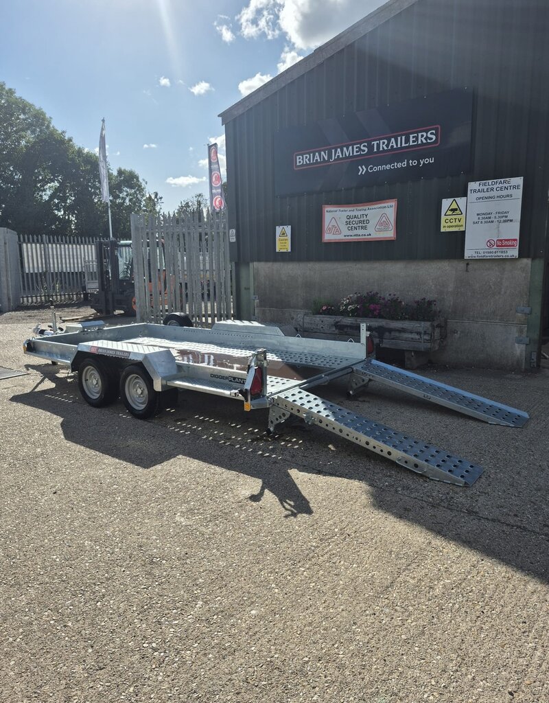 Brian James 543-3717-35-2-12 Digger Plant 2 3.7 x 1.7 3500kg GVW  - Adjustable Ramps