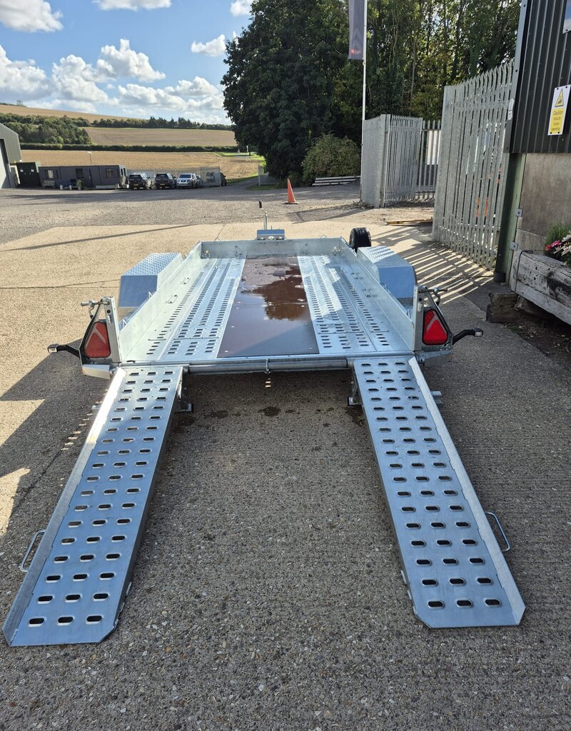 Brian James 543-3717-35-2-12 Digger Plant 2 3.7 x 1.7 3500kg GVW  - Adjustable Ramps