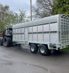 Bateson Trailers Bateson 100LT 20' x 7'6" Tractor Drawn Livestock Trailer with demountable container