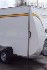 Bateson Trailers Bateson 360V Twin Axle Box Trailer 12' x 5' x 6' 2000kg GVW Fitted with Rear Ramp