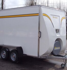 Bateson Trailers Bateson 360V Twin Axle Box Trailer 12' x 5' x 6' 2000kg GVW Fitted with Rear Ramp