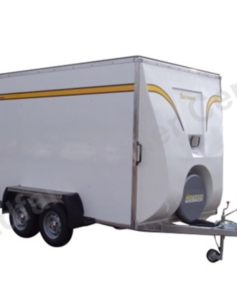 Bateson Trailers Bateson 390V Twin Axle Box Trailer 10' x 6' x 6'6  2600kg GVW with Rear Ramp