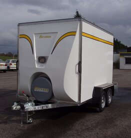 Bateson Trailers Bateson 390V Twin Axle Box Trailer 10' x 6' x 6'6  2600kg GVW with Rear Ramp