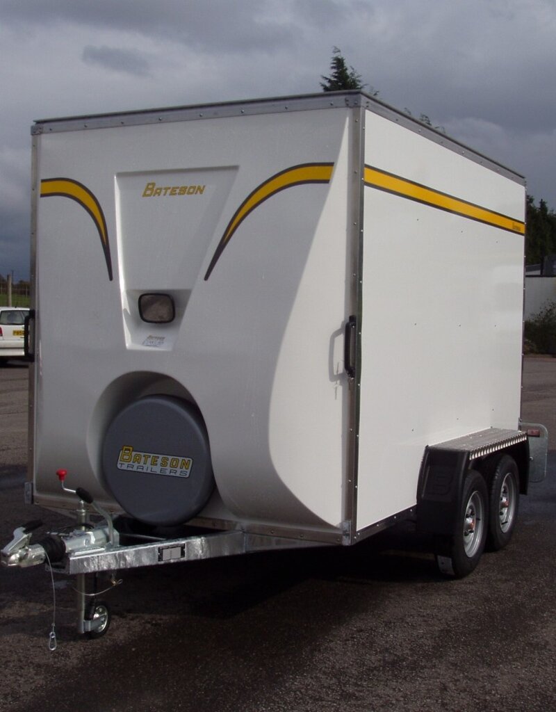 Bateson Trailers Bateson 390V Twin Axle Box Trailer 10' x 6' x 6'6  2600kg GVW with Rear Ramp