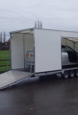 Bateson Trailers Model PT66VT 5.4 x 2.3m 8' x 7'6'' 3500kg Enclosed hydraulic tilt three axle platform trailer