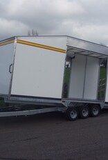Bateson Trailers Model PT66VT 5.4 x 2.3m 8' x 7'6'' 3500kg Enclosed hydraulic tilt three axle platform trailer