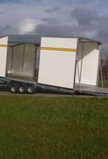 Bateson Trailers Model PT66VT 5.4 x 2.3m 8' x 7'6'' 3500kg Enclosed hydraulic tilt three axle platform trailer