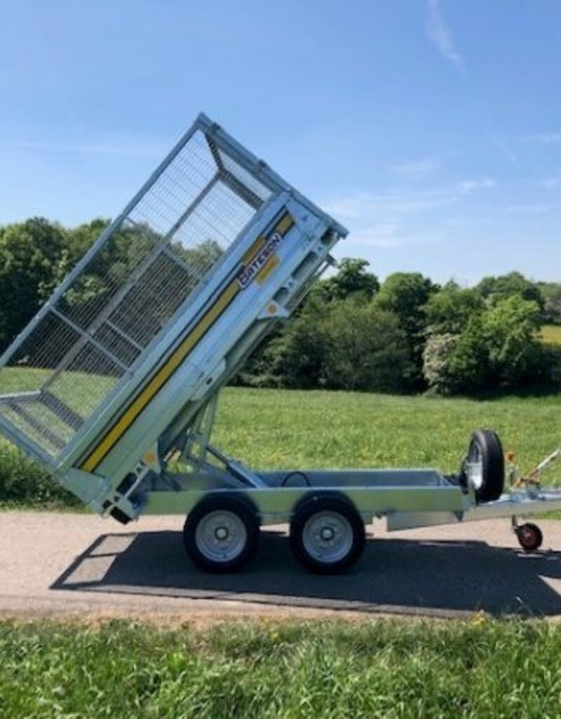Bateson Trailers Bateson 202H 8'x5' 2 Ton Hydraulic Tipping Trailer twin Axle