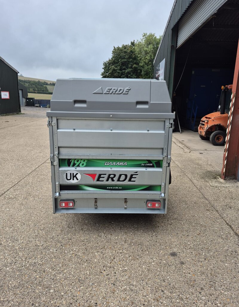 Used Erde Daxara 198 Trailer Single Axle Camping Trailer 750kg GVW 1.85m x 1.15m