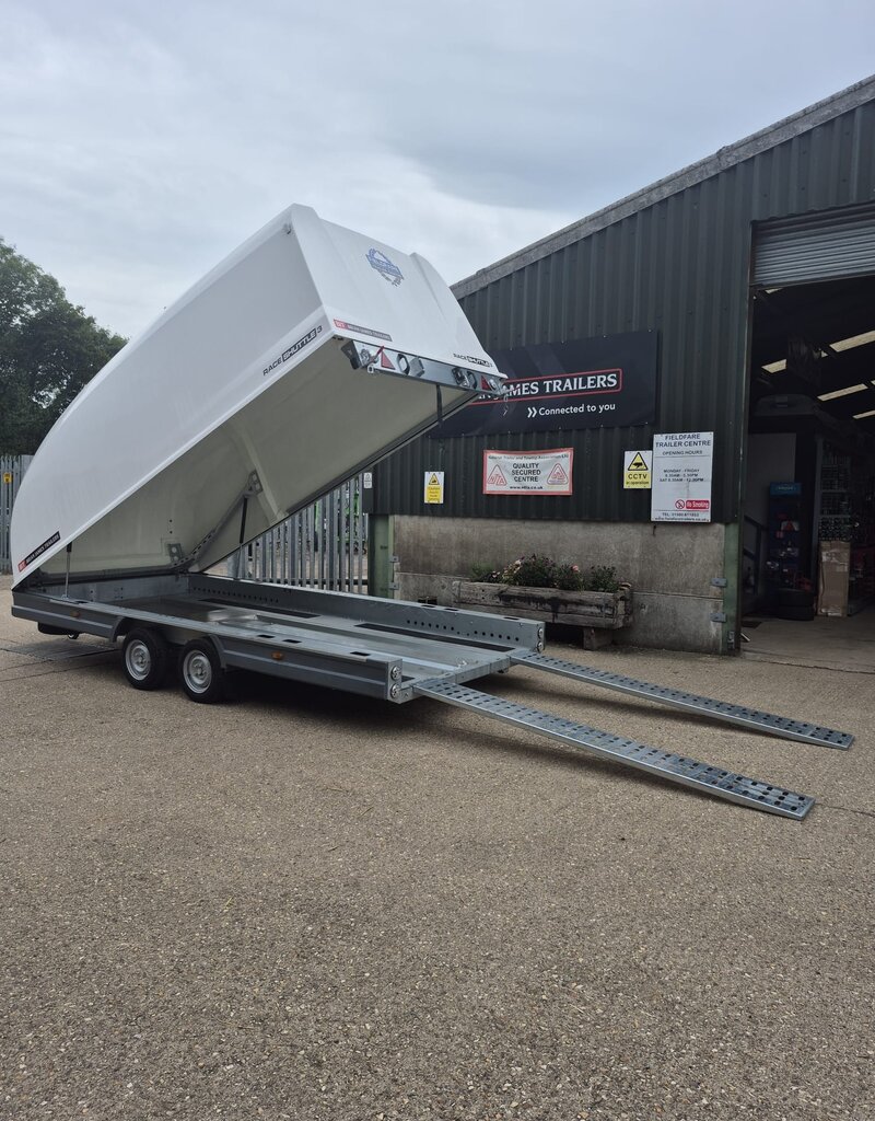 2024 Brian James Race Shuttle3 Tilt Bed ClamShell Trailer 3000kg GVW