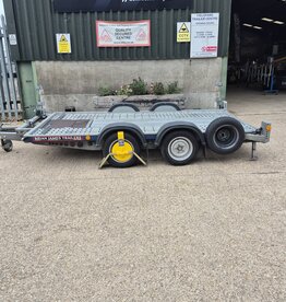 Used Brian James C4 Blue Transporter 3.3m x 1.7m 2000kg GVW, Winch, Long Ramps