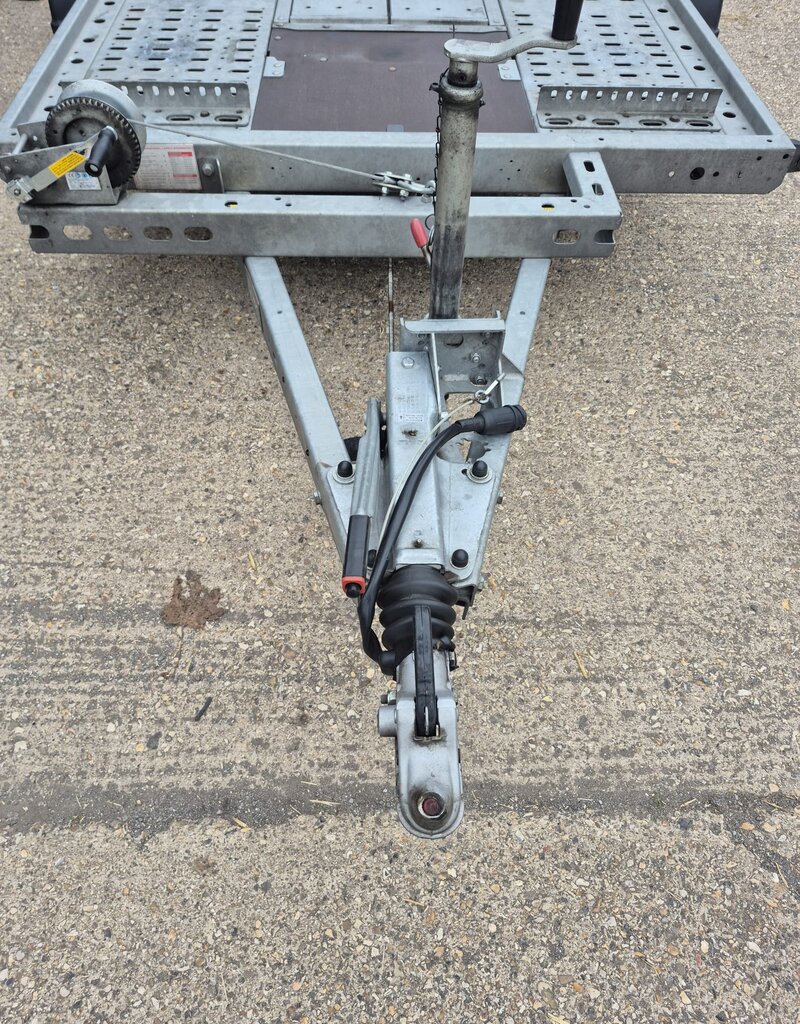 Used Brian James C4 Blue Transporter 3.3m x 1.7m 2000kg GVW, Winch, Long Ramps