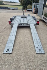 Used Brian James C4 Blue Transporter 3.3m x 1.7m 2000kg GVW, Winch, Long Ramps