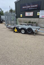 Used Brian James C4 Blue Transporter 3.3m x 1.7m 2000kg GVW, Winch, Long Ramps