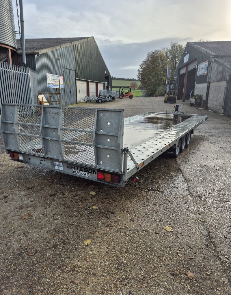 Bateson Trailers Used Bateson PT76  6.25m x 2.3m Tri Axle 3500kg GVW Tilt bed Trailer, Manual Winch