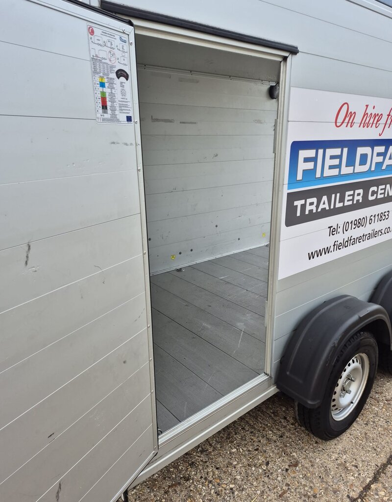 Debon Used Debon C500 Box Van Trailer - Aluminium Sides - Anthracite Grey 2600kg GVW