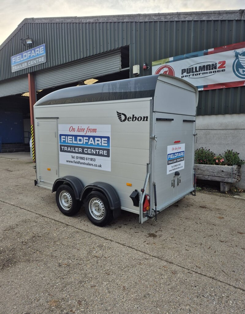 Debon Used Debon C500 Box Van Trailer - Aluminium Sides - Anthracite Grey 2600kg GVW