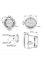 Lens and Surround for Aspock Roundpoint 2 12V 1.5m Cable Stop Tail Light - Without bulb and bulb holder