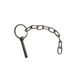 Linch Pin and Chain 6mm x 50mm Ring Galvanised