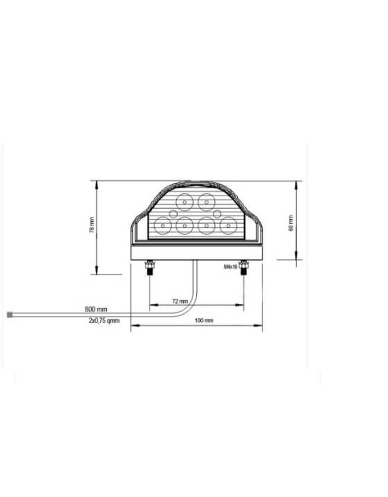 Aspock Regpoint 12/24V LED Number Plate Lamp