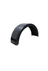 Pair of Single Wheel Round Plastic Mudguards
