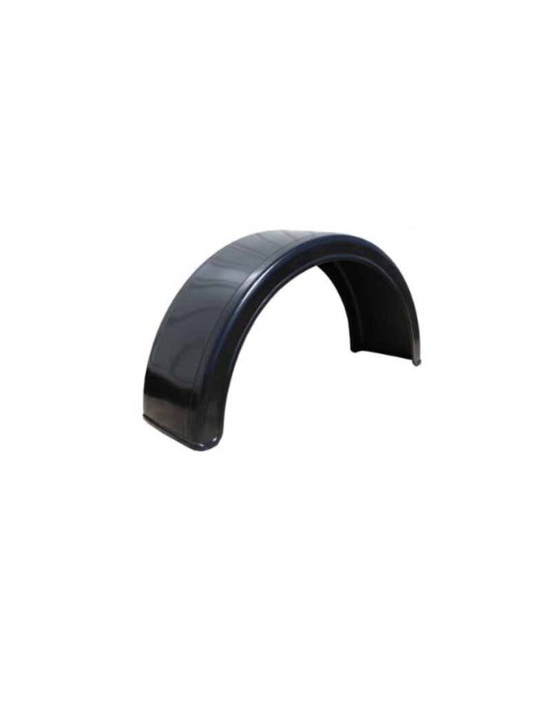 Pair of Single Wheel Round Plastic Mudguards