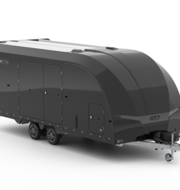 Brian James Race Transporter 7, MY25 - 6.0m x 2.3m, 3500kg, Twin Axle, 12" Wheels, Black