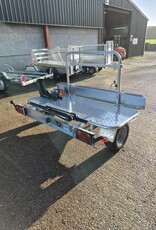 Debon Debon Moto Compact Transverse Bike Trailer with Motorcycle Carrier option & 1 Bicycle Stand