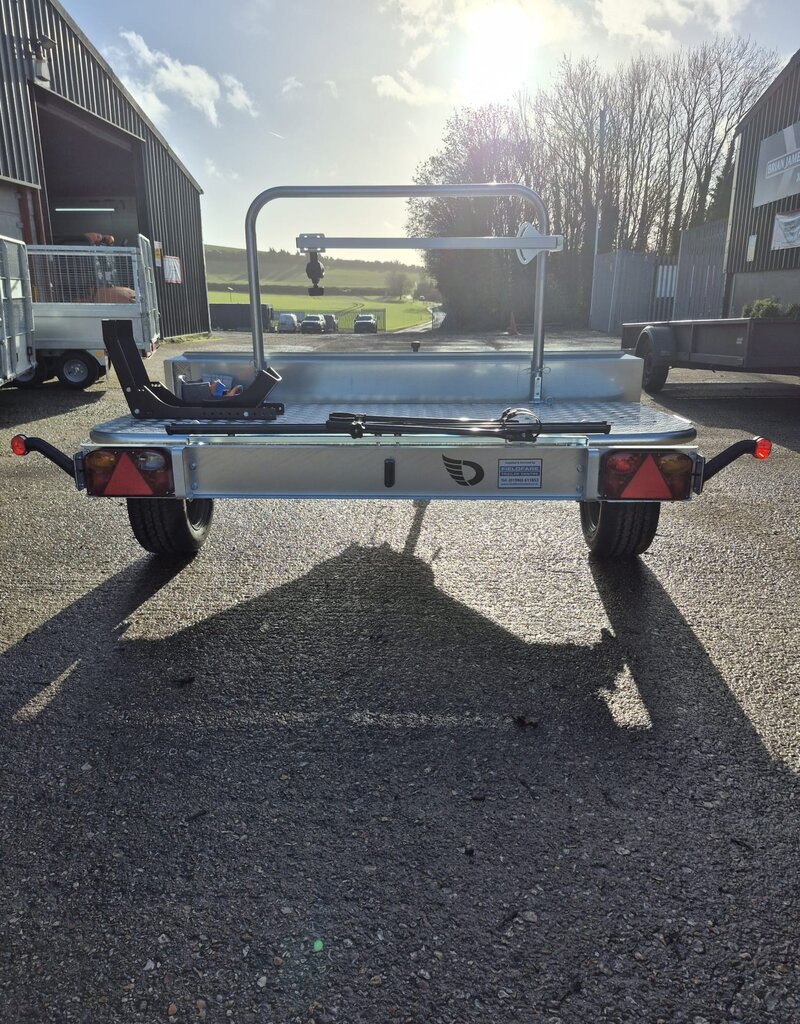 Debon Debon Moto Compact Transverse Bike Trailer with Motorcycle Carrier option & 1 Bicycle Stand