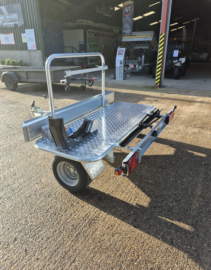 Debon Debon Moto Compact Transverse Bike Trailer with Motorcycle Carrier option & 1 Bicycle Stand