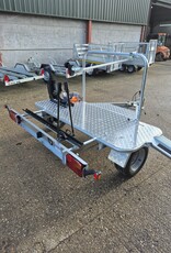 Debon Debon Moto Compact Transverse Bike Trailer with Motorcycle Carrier option & 1 Bicycle Stand