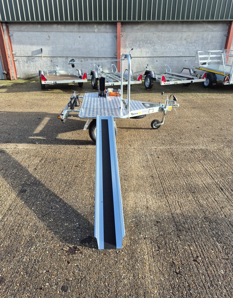 Debon Debon Moto Compact Transverse Bike Trailer with Motorcycle Carrier option & 1 Bicycle Stand