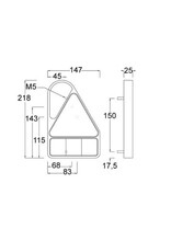 10-30V LED Right Hand Triangle Combination Lamp