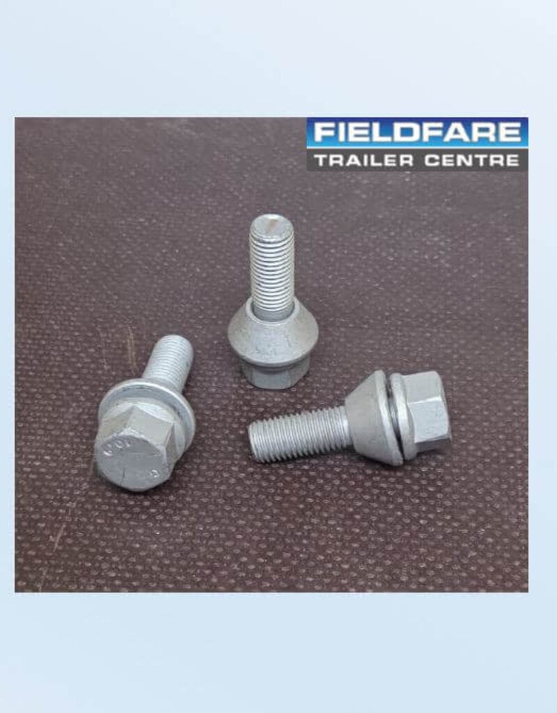 Wheel Bolt to Suit Brain James Trailers Alloy Wheel 19mm Hex Head - M12x1.5 60º,Conical