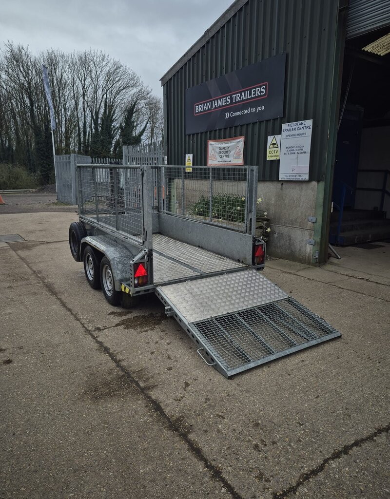 Brian James Cargo Shifter 500-0200 2.5m x 1.3m Twin Axle 2600kg GVW Twin Axle Mesh Side extensions and Rear Ramp