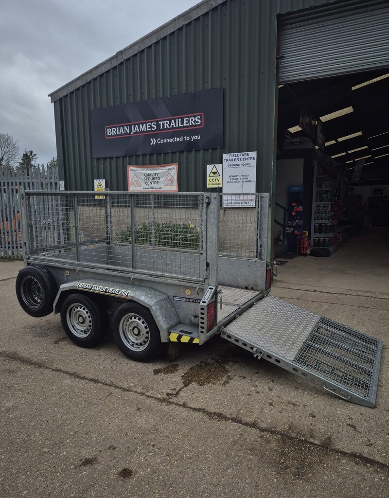 Brian James Cargo Shifter 500-0200 2.5m x 1.3m Twin Axle 2600kg GVW Twin Axle Mesh Side extensions and Rear Ramp